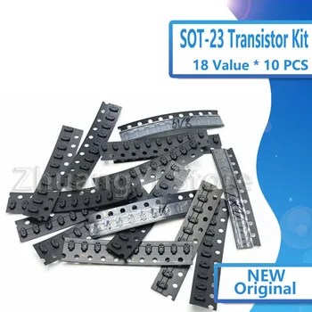 180PCS/Lot SOT-23 Transistor Kit Assorted Set S9012-S9014 BAV90 BAV70 MMBT5551 18 Kinds SMD Triode Kit SOT23 Transistor Set
180PCS/Lot SOT-23 Transistor Kit Assorted Set S9012-S9014 BAV90 BAV70 MMBT5551 18 Kinds SMD Triode Kit SOT23 Transistor Set