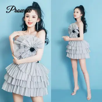 Runway Luxury Striped Ball Mini Dress Sexy Female Backless Sexy Sunflower Strapless High Fashion Women Summer Elegant Dresses
Runway Luxury Striped Ball Mini Dress Sexy Female Backless Sexy Sunflower Strapless High Fashion Women Summer Elegant Dresses