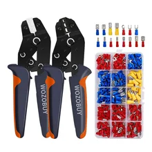 WOZOBUY SN-02C/SN-48BS Electrician Crimping Pliers-Adjustable Ratchet Crimping Tool Set, With Ferrule Insulated Terminals
WOZOBUY SN-02C/SN-48BS Electrician Crimping Pliers-Adjustable Ratchet Crimping Tool Set, With Ferrule Insulated Terminals