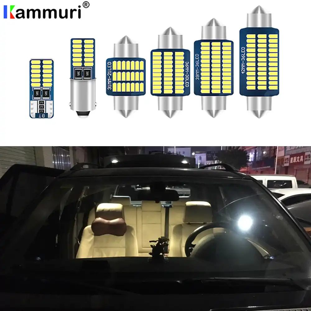 7x Error Free White Interior Led Light Package Kit For 2011