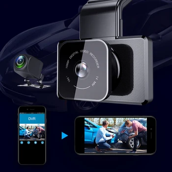 140 Degree Wide Angle 3Inch HD WIFI Dual Lens Car DVR Dash Canera Loop Recording Gravity Sensing 100% Brand New High Quality
140 Degree Wide Angle 3Inch HD WIFI Dual Lens Car DVR Dash Canera Loop Recording Gravity Sensing 100% Brand New High Quality