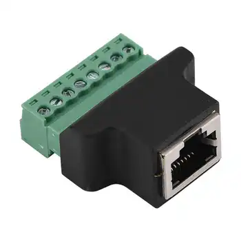 DVR Ethernet Connector RJ45 Female Jack to 8 Pin Screw Terminal Connector AV Screw Terminal
DVR Ethernet Connector RJ45 Female Jack to 8 Pin Screw Terminal Connector AV Screw Terminal
