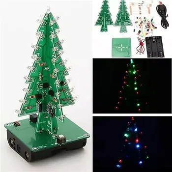 1# Creative DIY Merry Christmas Tree LED Flash Kit 3D Electronic Learning Kit Colorful LED For Home Santa Decor
1# Creative DIY Merry Christmas Tree LED Flash Kit 3D Electronic Learning Kit Colorful LED For Home Santa Decor