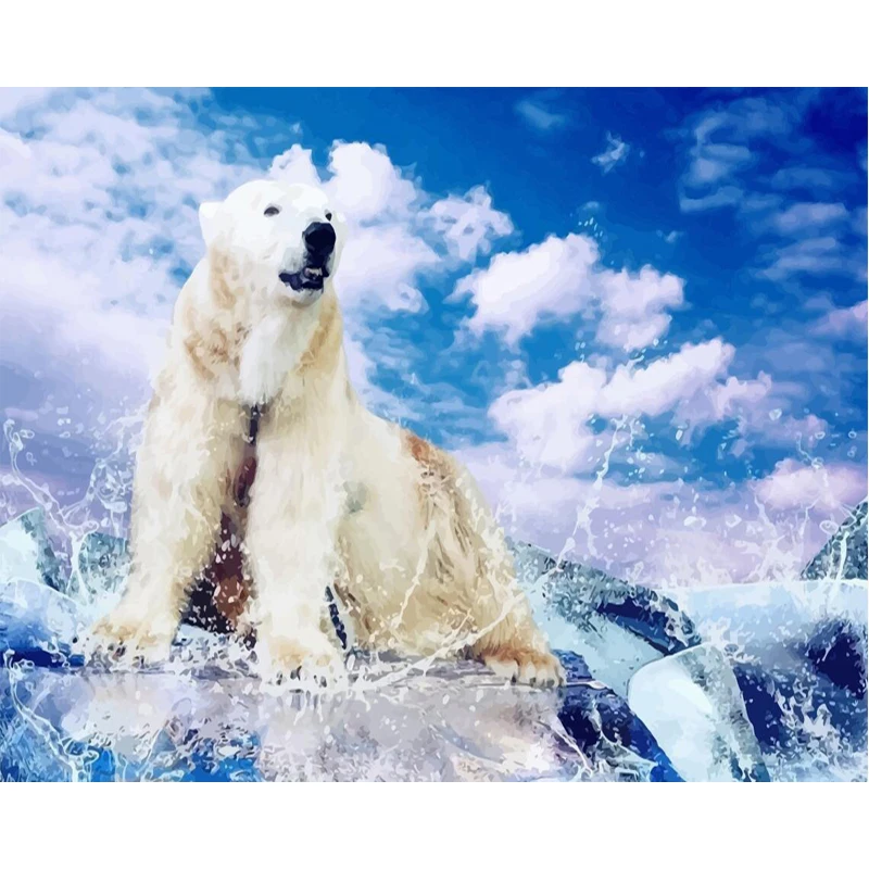 Painting By Number Polar Bear Oil Picture decorative frame for living room with frame On Canvas Drawing Coloring By Number Decor
Painting By Number Polar Bear Oil Picture decorative frame for living room with frame On Canvas Drawing Coloring By Number Decor