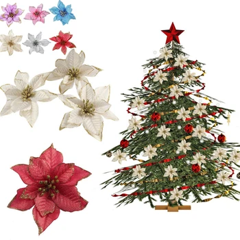 10pcs Artificial Flowers For Decoration Glitter Poinsettia Fake Flowers DIY Home Wedding Decoration Flower Head Christmas
10pcs Artificial Flowers For Decoration Glitter Poinsettia Fake Flowers DIY Home Wedding Decoration Flower Head Christmas