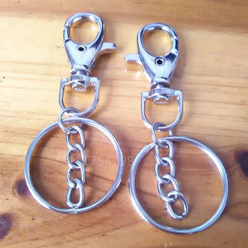 New Fashion 10 pcs/lot D Ring Swivel Lobster Clasp Keychain Silver Chains Big Hooks Handbag Straps Jewelry Findings DIY Making 
New Fashion 10 pcs/lot D Ring Swivel Lobster Clasp Keychain Silver Chains Big Hooks Handbag Straps Jewelry Findings DIY Making