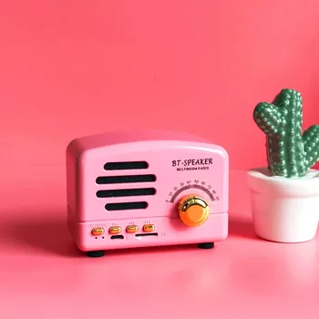 ICL BT-Speaker Audrey Girl Pink Bluetooth Speaker Mini Retro Wireless Music Radio Player Valentine's Day gift for girl
ICL BT-Speaker Audrey Girl Pink Bluetooth Speaker Mini Retro Wireless Music Radio Player Valentine's Day gift for girl