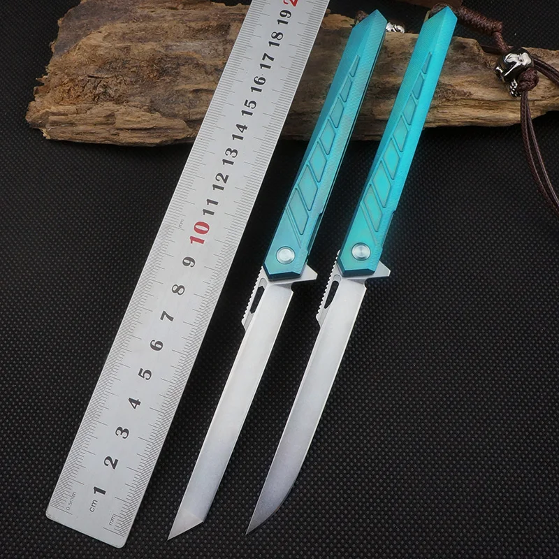 M390 Steel Folding Knives TC4 Outdoor Survival Folding Blade Knife Tactical EDC Tools Camping Pocket Knife Titanium Alloy Handle
M390 Steel Folding Knives TC4 Outdoor Survival Folding Blade Knife Tactical EDC Tools Camping Pocket Knife Titanium Alloy Handle
