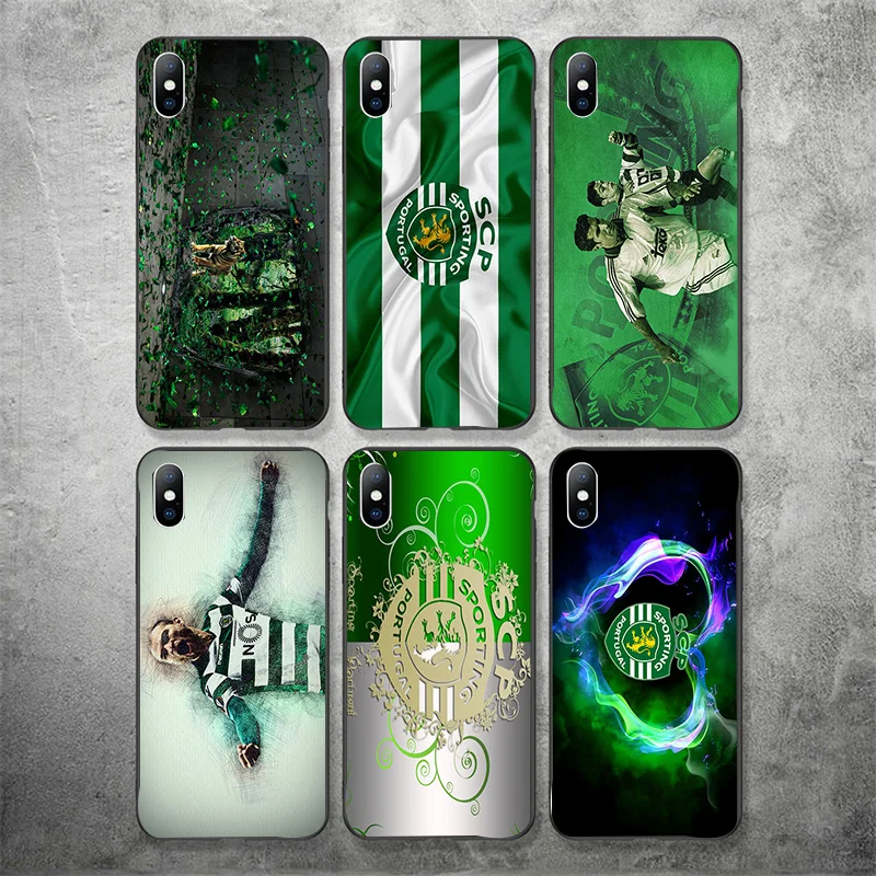 Phone Case For FC Sporting Clube de Portugal iPhone XR 11 Pro XS Max X 5 5S Black DIY Case For iphone 7 8 6 S 6S Plus 7Plus 
Phone Case For FC Sporting Clube de Portugal iPhone XR 11 Pro XS Max X 5 5S Black DIY Case For iphone 7 8 6 S 6S Plus 7Plus