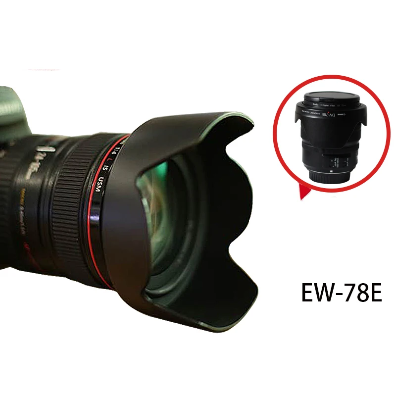 BIZOE Canon Camera lens hood EW-78E15-85mm f/3.5-5.6 IS USM lens EOS7D7D2 DSLR Camera Accessories 72mm Lotus Back Buckle
BIZOE Canon Camera lens hood EW-78E15-85mm f/3.5-5.6 IS USM lens EOS7D7D2 DSLR Camera Accessories 72mm Lotus Back Buckle