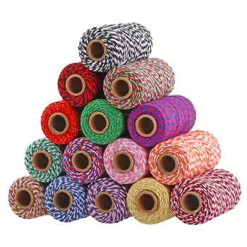 10 Rolls 100 Meters/roll 2mm Cotton Baker Twine Rope Cord Christmas Wedding Decoration Gift Packaging Rustic Country Craft
10 Rolls 100 Meters/roll 2mm Cotton Baker Twine Rope Cord Christmas Wedding Decoration Gift Packaging Rustic Country Craft