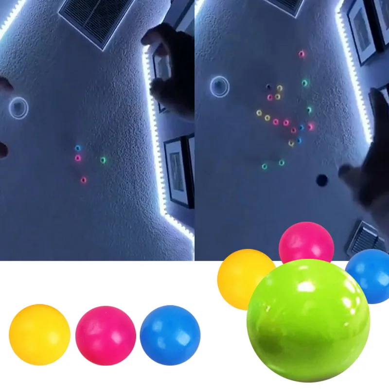 Stick Wall Ball Decompression Ball Sticky Squash Ball Suction Decompression Toy Sticky Target Ball Catch Throw Ball kids Toys
Stick Wall Ball Decompression Ball Sticky Squash Ball Suction Decompression Toy Sticky Target Ball Catch Throw Ball kids Toys