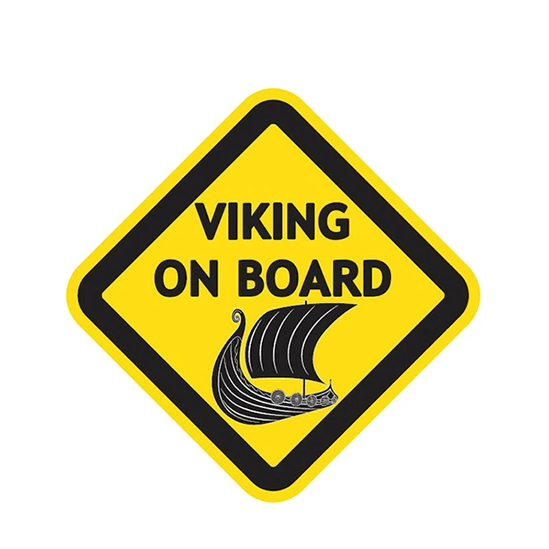 

Hot The Hottest Selling VIKING ON BOARD Warning Sign Car Sticker Waterproof Motorcycle Stickers PVC 12cm X 12cm