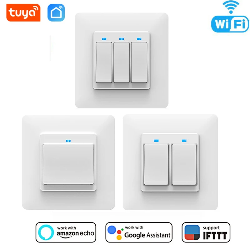 Tuya Smart Life EU WiFi Smart Light Switch 2.4G Voice APP Remote Control Timer Compatible Amazon AlexaGoogle Assistant IFTTT
Tuya Smart Life EU WiFi Smart Light Switch 2.4G Voice APP Remote Control Timer Compatible Amazon AlexaGoogle Assistant IFTTT