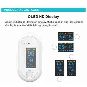 1 Pcs Fingertip Pulse Oximeter Household Oxygen Saturation Monitor Pulse Blood Oxygen Saturation Detector 
1 Pcs Fingertip Pulse Oximeter Household Oxygen Saturation Monitor Pulse Blood Oxygen Saturation Detector
