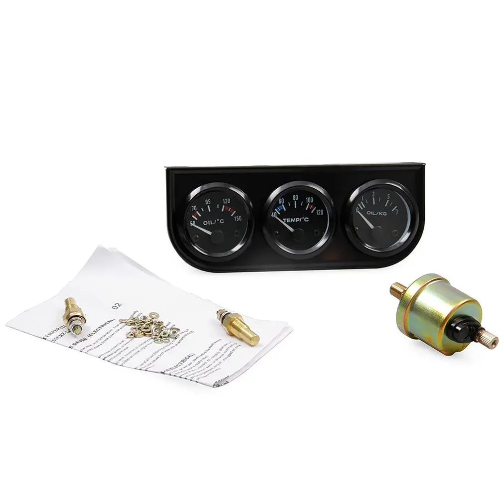 Car Modified Three-In-One Hydraulic Oil Temperature Water Temperature 2010C Abs For Most Models Gasoline With Sensors 1 Set
Car Modified Three-In-One Hydraulic Oil Temperature Water Temperature 2010C Abs For Most Models Gasoline With Sensors 1 Set