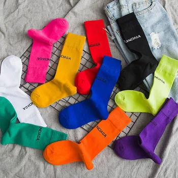 Best Selling Solid Color 10 Letter Casual Socks Harajuku fluorescent Green Tube Socks Men And Women Unisex Cotton Girls Winter H
Best Selling Solid Color 10 Letter Casual Socks Harajuku fluorescent Green Tube Socks Men And Women Unisex Cotton Girls Winter H