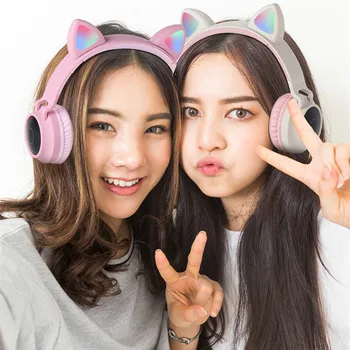 Cute Cat Bluetooth 5.0 Headset Wireless Hifi Music Stereo Bass Headphones LED Light Mobile Phones Girl Daughter Headset For PC
Cute Cat Bluetooth 5.0 Headset Wireless Hifi Music Stereo Bass Headphones LED Light Mobile Phones Girl Daughter Headset For PC