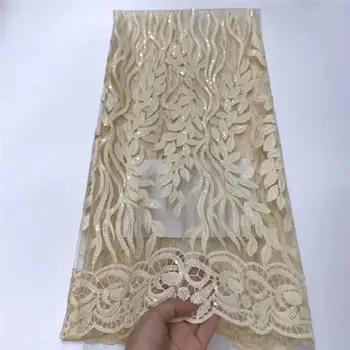 Embroidered French Mesh Lace Fabric Latest Nigerian Lace Fabric High Quality Wedding African Lace Fabric 5 Yards 
Embroidered French Mesh Lace Fabric Latest Nigerian Lace Fabric High Quality Wedding African Lace Fabric 5 Yards