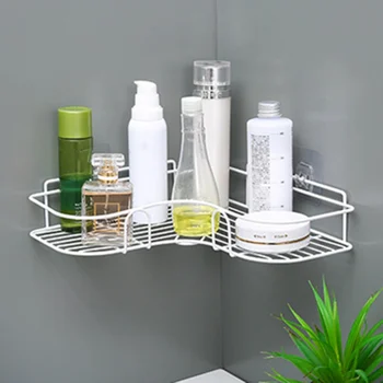 Wall Mounted Free Punch Storage Shelves Rack Wall Shelf Hooks For Bathroom Kitchen Shower Shelf 
Wall Mounted Free Punch Storage Shelves Rack Wall Shelf Hooks For Bathroom Kitchen Shower Shelf