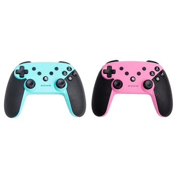 2Pcs 6-Axis Somatosensory Wireless Bluetooth Vibration Gamepad Controller - Green & Pink
2Pcs 6-Axis Somatosensory Wireless Bluetooth Vibration Gamepad Controller - Green & Pink