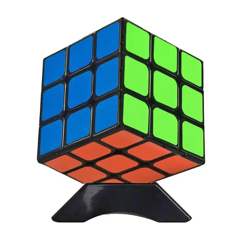 

Triangle Cube Stand ABS Plastic Magic Speed Cube Base Color Random Holder Educational Learning Toys Showcase Accessory