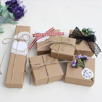 Square Jewelry Display Box Kraft Paper Jewelry Organizer Can Be Printed Logo Gift Wrap Case Retro Packaging Case Gift Holder
Square Jewelry Display Box Kraft Paper Jewelry Organizer Can Be Printed Logo Gift Wrap Case Retro Packaging Case Gift Holder