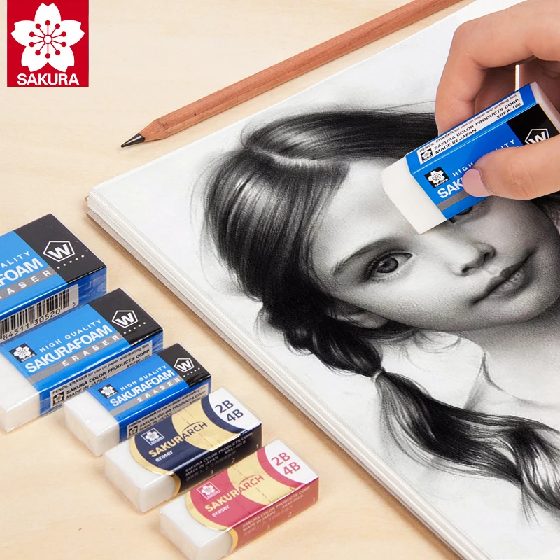 SAKURA XRFW-60 Pencil Eraser Rubber Erasers Durable Flexible Sketch Drawing Writing Eaxm Stationery Students School Supplies
SAKURA XRFW-60 Pencil Eraser Rubber Erasers Durable Flexible Sketch Drawing Writing Eaxm Stationery Students School Supplies