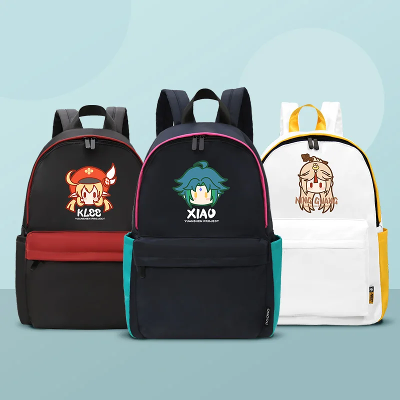 Anime Genshin Impact Klee Xiao Ningguang Kawaii Cosplay Backpack School Bag Cartoon Shoulder Bag Adults Student Fashion Knapsack
Anime Genshin Impact Klee Xiao Ningguang Kawaii Cosplay Backpack School Bag Cartoon Shoulder Bag Adults Student Fashion Knapsack