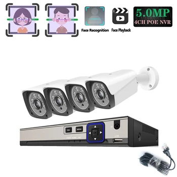 4CH 5MP Wireless NVR POE Security Camera System Matrix Of 6PCS IR-CUT Array CCTV Surveillance Face Record Kit 4*20m RJ45 cable
4CH 5MP Wireless NVR POE Security Camera System Matrix Of 6PCS IR-CUT Array CCTV Surveillance Face Record Kit 4*20m RJ45 cable