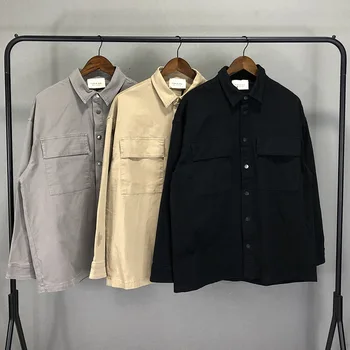 2020 Early Autumn Trendy Design Turn Down Collar Single Breasted Long Sleeves Pocket Washing Water Vintage Shirt Men Fashion
2020 Early Autumn Trendy Design Turn Down Collar Single Breasted Long Sleeves Pocket Washing Water Vintage Shirt Men Fashion