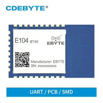 E104-BT40 BLE4.2 SPP3.0 Serial Port to Dual Mode Bluetooth Slave Module Low Power AT Command 3dbm UART PCB Antenna
E104-BT40 BLE4.2 SPP3.0 Serial Port to Dual Mode Bluetooth Slave Module Low Power AT Command 3dbm UART PCB Antenna