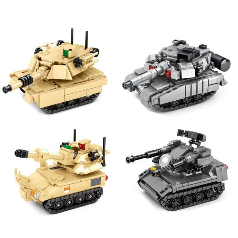 4Pcs/set Military Weapon WW2 Tank Vehicle Model Building Blocks DIY Mini Army Soldier Bricks Toys For Children Kids Gifts
4Pcs/set Military Weapon WW2 Tank Vehicle Model Building Blocks DIY Mini Army Soldier Bricks Toys For Children Kids Gifts