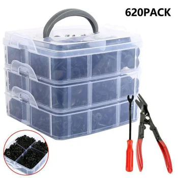 620pcs Car Retainer Plastic Auto Fasteners Push Trim Clips Pin Rivet Bumper Kit General Motor Universal
620pcs Car Retainer Plastic Auto Fasteners Push Trim Clips Pin Rivet Bumper Kit General Motor Universal