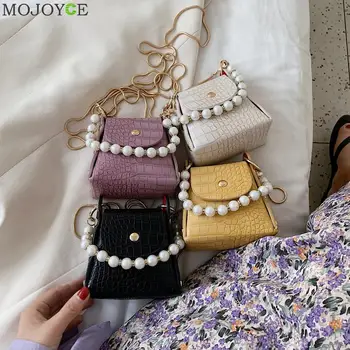 Alligator Pattern Women Mini Shoulder Bags Solid Color Messenger Pearl Female Chain Satchel PU Leather Tote Handbag
Alligator Pattern Women Mini Shoulder Bags Solid Color Messenger Pearl Female Chain Satchel PU Leather Tote Handbag