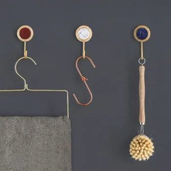 Simple and beautiful wall adhesive hook creative gem copper bedroom living room decoration clothes hook
Simple and beautiful wall adhesive hook creative gem copper bedroom living room decoration clothes hook