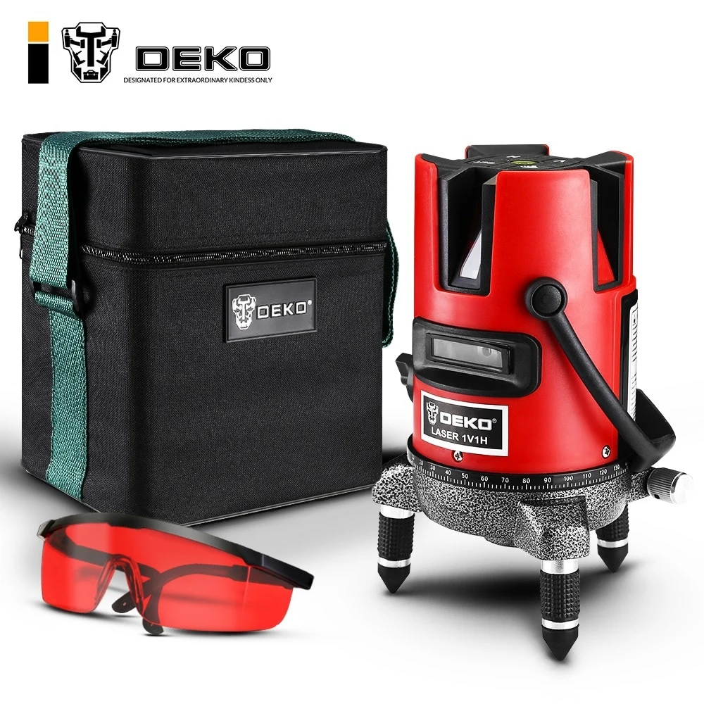 Уровень лазерный DEKO DKLL02RB SET1 (в сумке) 065-0275 | Инструменты