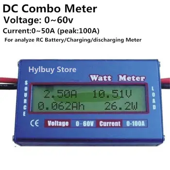 DC combo Meter LCD Watt Power Volt Amp Monitor RC Battery dis charging Analyzer 
DC combo Meter LCD Watt Power Volt Amp Monitor RC Battery dis charging Analyzer