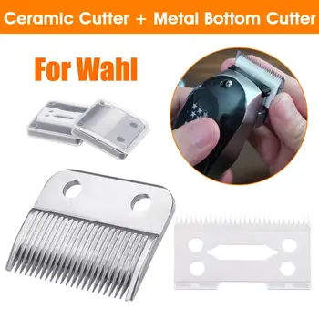 2Pcs Hair Beard Ceramic Blade Cutter + Metal Bottom Cutter Electric Shear Replacement For Wahl Electric Shear Clipper Set Silver
2Pcs Hair Beard Ceramic Blade Cutter + Metal Bottom Cutter Electric Shear Replacement For Wahl Electric Shear Clipper Set Silver
