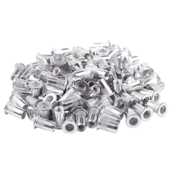 100Pcs Aluminum Alloy Rivet Flat Head Thread Rivet Plug-in Nut Nut Rivet Kit M6 6mm
100Pcs Aluminum Alloy Rivet Flat Head Thread Rivet Plug-in Nut Nut Rivet Kit M6 6mm