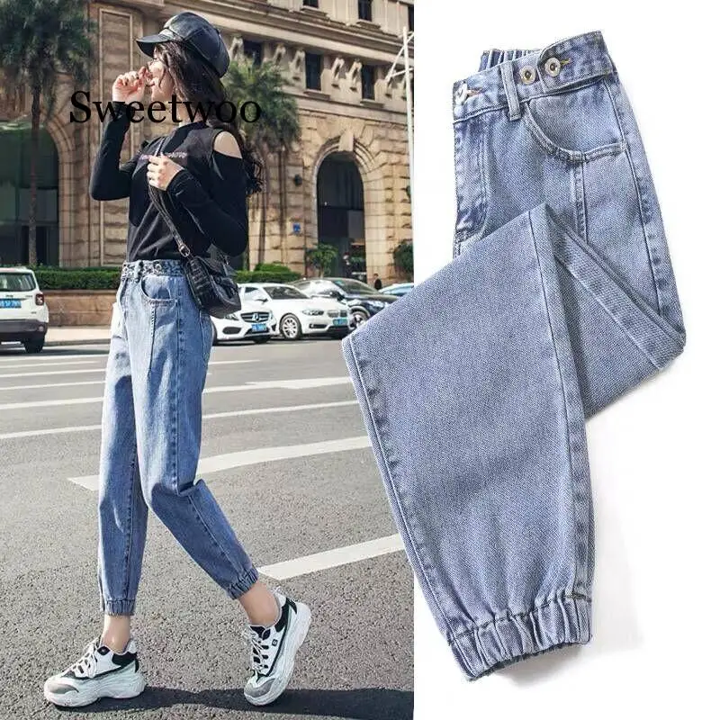 Spring 2020 new jeans ladies loose nine elastic waist toe Harem pants large jeans
Spring 2020 new jeans ladies loose nine elastic waist toe Harem pants large jeans