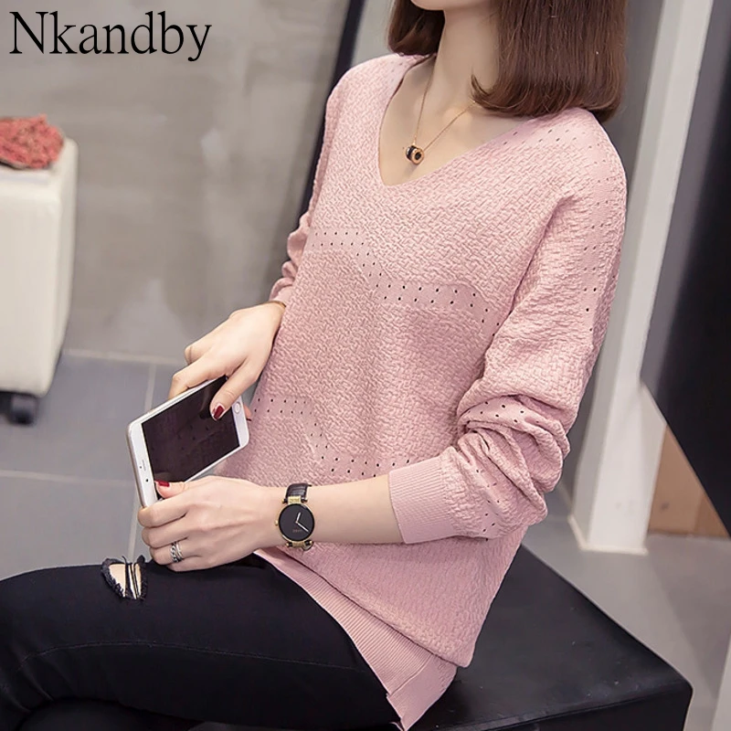 Plus Size V Neck Knit Pullovers 2020 Spring Women Loose Hollow Out Batwing Sleeve Sweaters Oversize Novelty Korean Knitwear Tops
Plus Size V Neck Knit Pullovers 2020 Spring Women Loose Hollow Out Batwing Sleeve Sweaters Oversize Novelty Korean Knitwear Tops