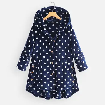 2020 Winter Polka Dot Fleece Jackets ZANZEA Casual Button Outerwear Autumn Vintage Long Sleeve Irregular Coats Female Overcoat
2020 Winter Polka Dot Fleece Jackets ZANZEA Casual Button Outerwear Autumn Vintage Long Sleeve Irregular Coats Female Overcoat