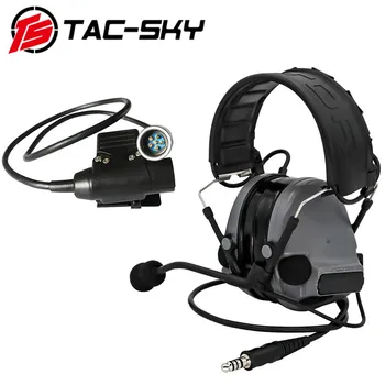 

TAC-SKY tactical noise reduction COMTAC III hunting hearing protection shooting headset and tactical AN/PRC 148 152 152A U94 PTT