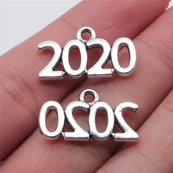 WYSIWYG 8pcs/lot Jewelry Making Diy Handmade Craft Charms Antique Silver Color 13x23mm Digital 2020 Year 2020 Pendant
WYSIWYG 8pcs/lot Jewelry Making Diy Handmade Craft Charms Antique Silver Color 13x23mm Digital 2020 Year 2020 Pendant