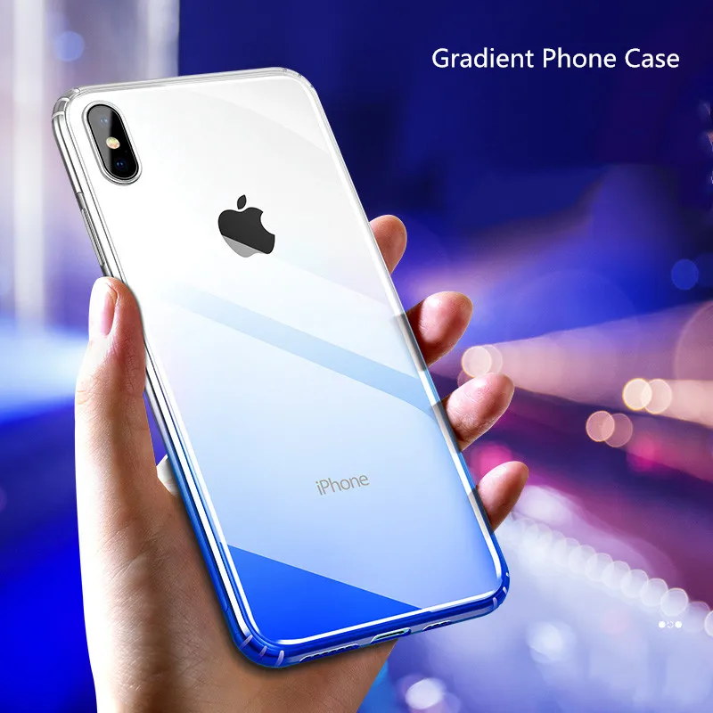QZ Gradual Gradient Case For iPhone Xs Max X XR 7 8 Plus Soft Silicon Clear Transparent Back Cover For iPhone 11 Pro Max Cases
QZ Gradual Gradient Case For iPhone Xs Max X XR 7 8 Plus Soft Silicon Clear Transparent Back Cover For iPhone 11 Pro Max Cases
