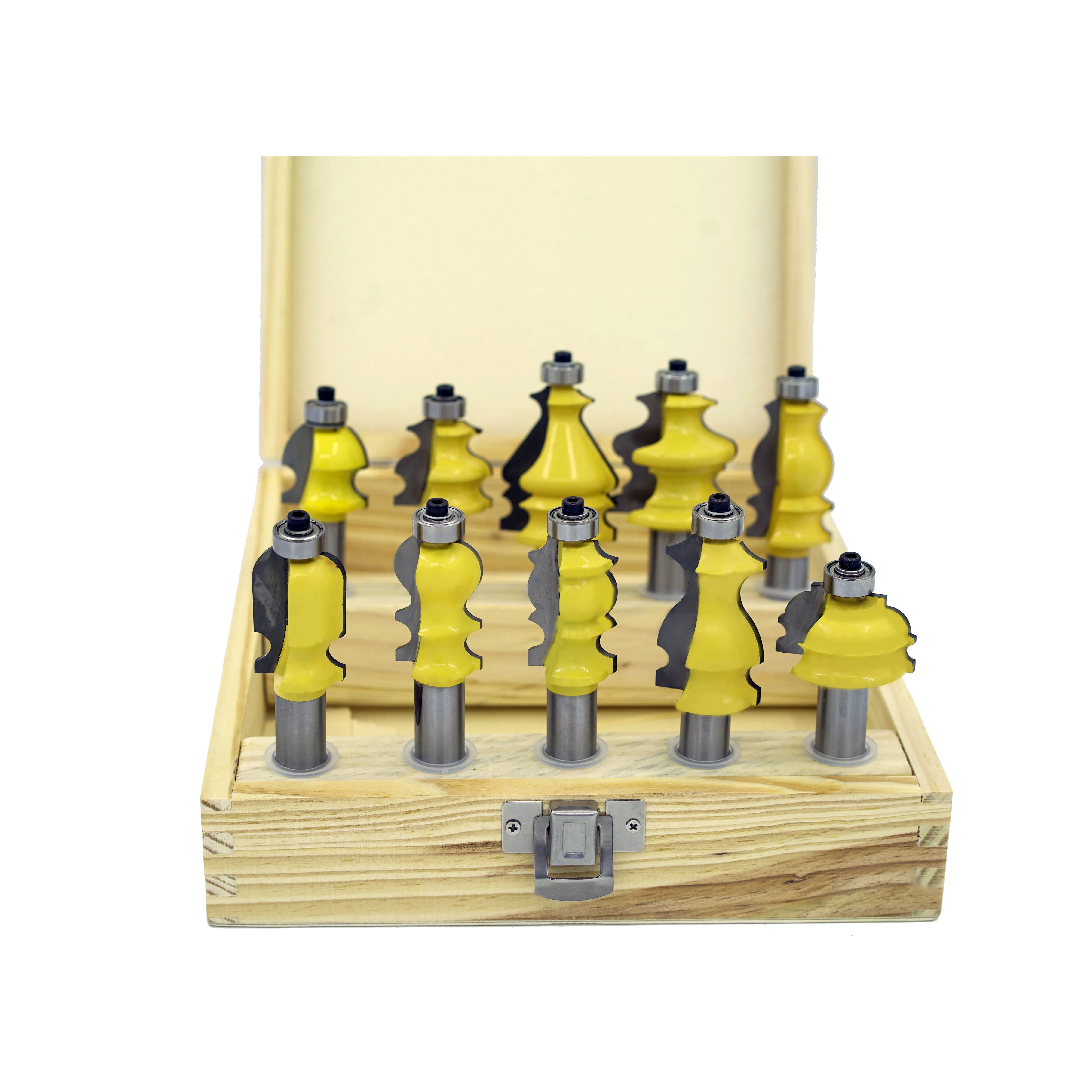 10 Bit Architectural Molding Router Bit Set - 1/2" Shank Line knife Woodworking cutter Tenon Cutter for Woodworking Tools
10 Bit Architectural Molding Router Bit Set - 1/2" Shank Line knife Woodworking cutter Tenon Cutter for Woodworking Tools