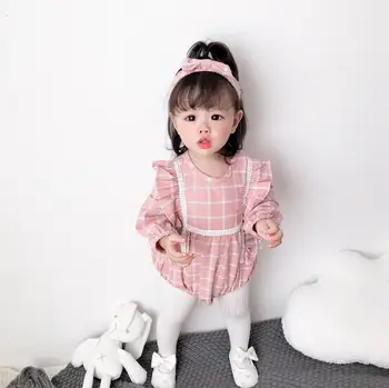 baby plaid romper pure Cotton lace Long Sleeve hardcover hair belt infant romper O-neck jumpsuits
baby plaid romper pure Cotton lace Long Sleeve hardcover hair belt infant romper O-neck jumpsuits