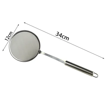 Stainless Steel Soybean Milk Filter Small Colander Ultra-Fine Fishing Oil Residue Oil Filter Mesh Sieve Kitchen Strainer Straine
Stainless Steel Soybean Milk Filter Small Colander Ultra-Fine Fishing Oil Residue Oil Filter Mesh Sieve Kitchen Strainer Straine