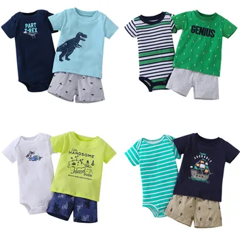 Summer Baby Boy Cotton Clothing Sport Infant jumpsuit+T shirt+Pants 3pcs Newborn Costumes Vestido Infantil Toddler Clothes Sets
Summer Baby Boy Cotton Clothing Sport Infant jumpsuit+T shirt+Pants 3pcs Newborn Costumes Vestido Infantil Toddler Clothes Sets